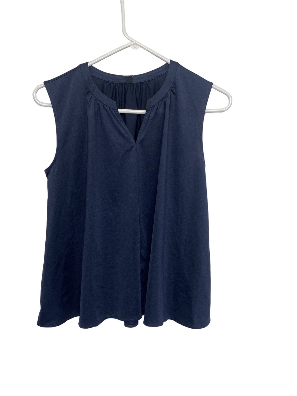UNIQLO Satin Jersey Sleeveless V-Neck Blouse - Size S